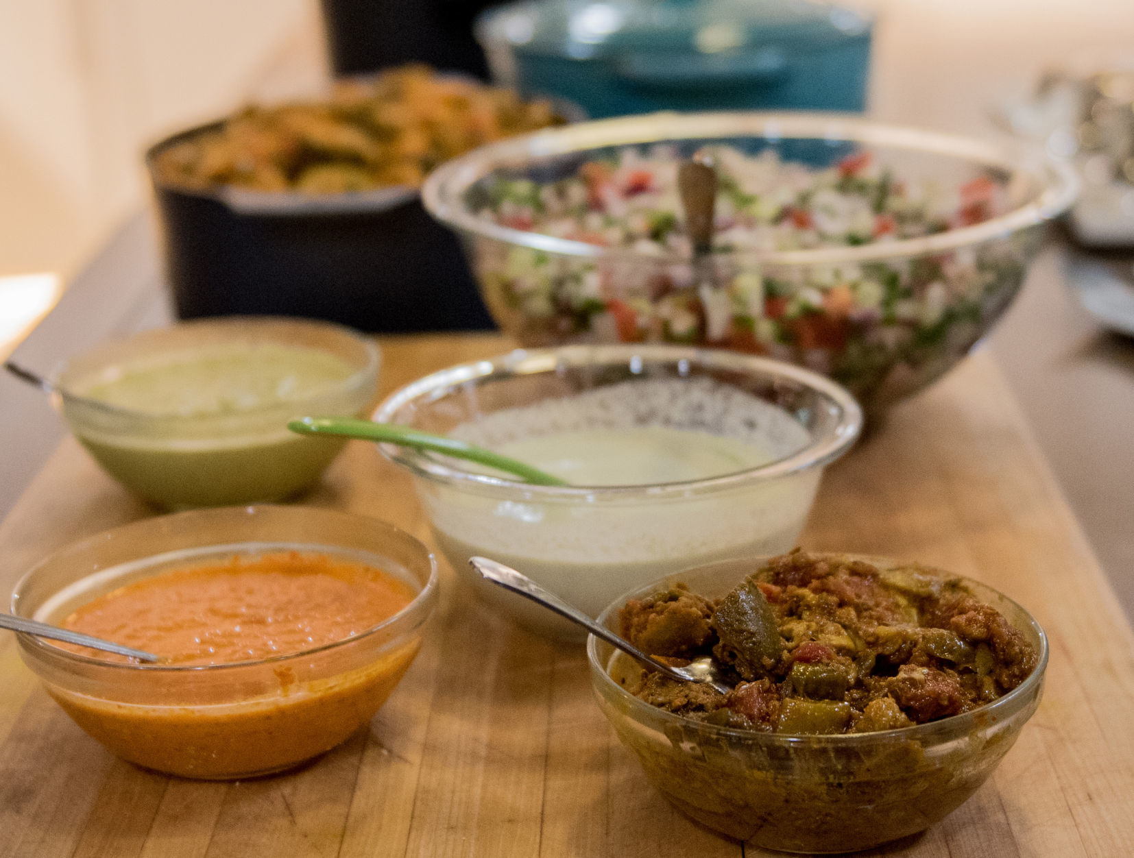 A variety of sauces